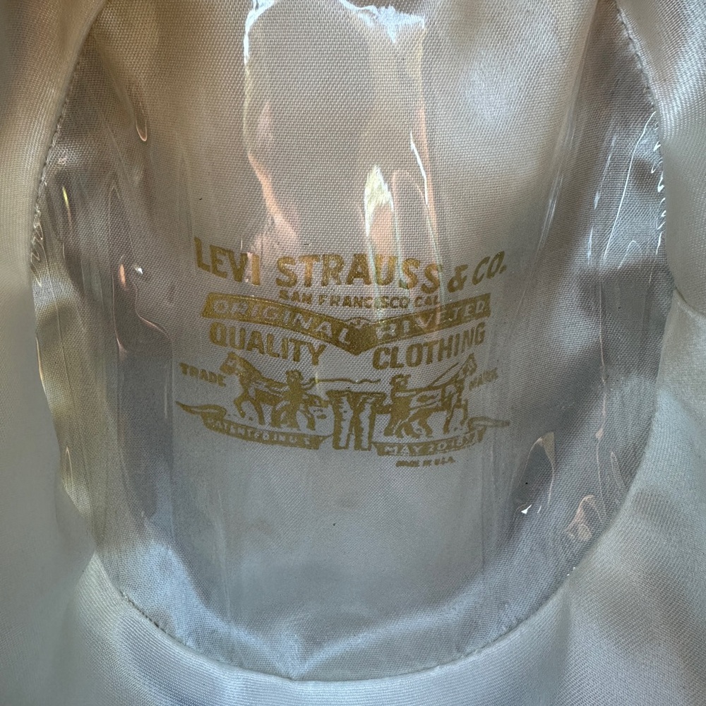 Classic Levi's Blue Denim Wide Brim Hat 7 3/8 - Picture 8 of 9